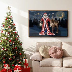 Celestial Christmas Collection A - Framed Gallery Wrapped Canvas in Floating Frame