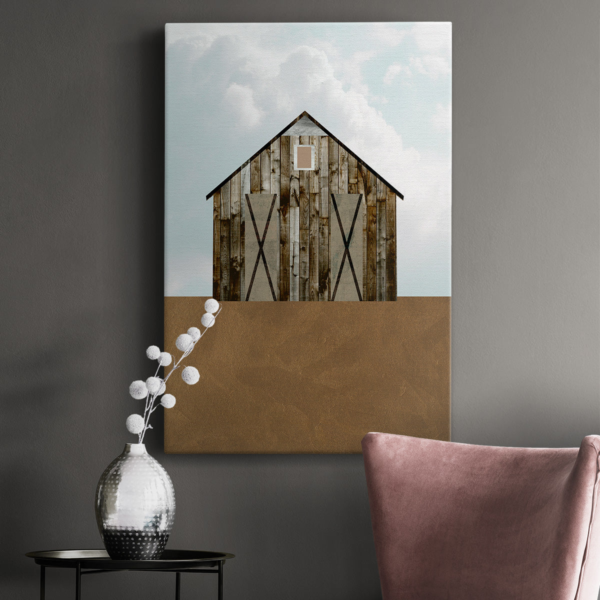A Barn's Portrait III Premium Gallery Wrapped Canvas - Ready to Hang