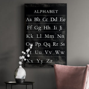 Alphabet Chart Premium Gallery Wrapped Canvas - Ready to Hang