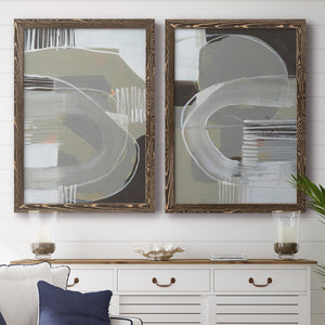 Arching Neutrals I - Premium Framed Canvas 2 Piece Set - Ready to Hang