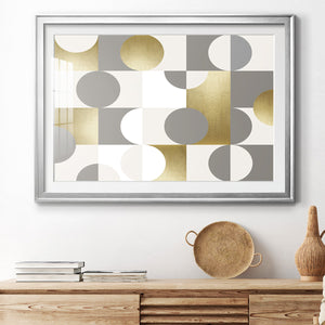 Modern Gold Reflections - Modern Framed Art Print