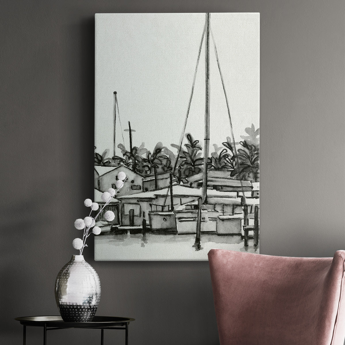 Neutral Tropics III Premium Gallery Wrapped Canvas - Ready to Hang