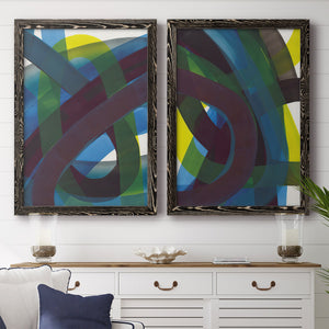 Cool Network I - Barnwood Framed Canvas Set