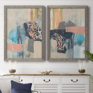 Reductive I - Barnwood Framed Canvas Set