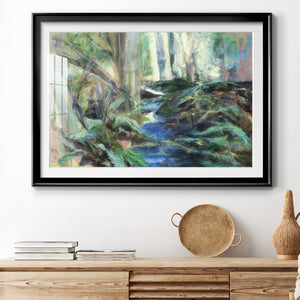 Rambling Blues - Modern Framed Art Print