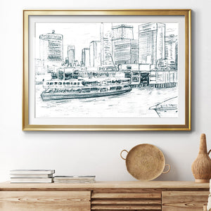 Ferryboats IV - Modern Framed Art Print