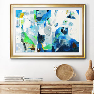 Down the Rapids - Modern Framed Art Print