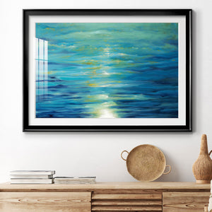 Deep Blue - Modern Framed Art Print