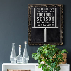 Football Season - Premium Canvas Framed in Barnwood - Ready to Hang