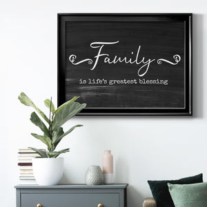Greatest Blessing - Modern Framed Canvas Print