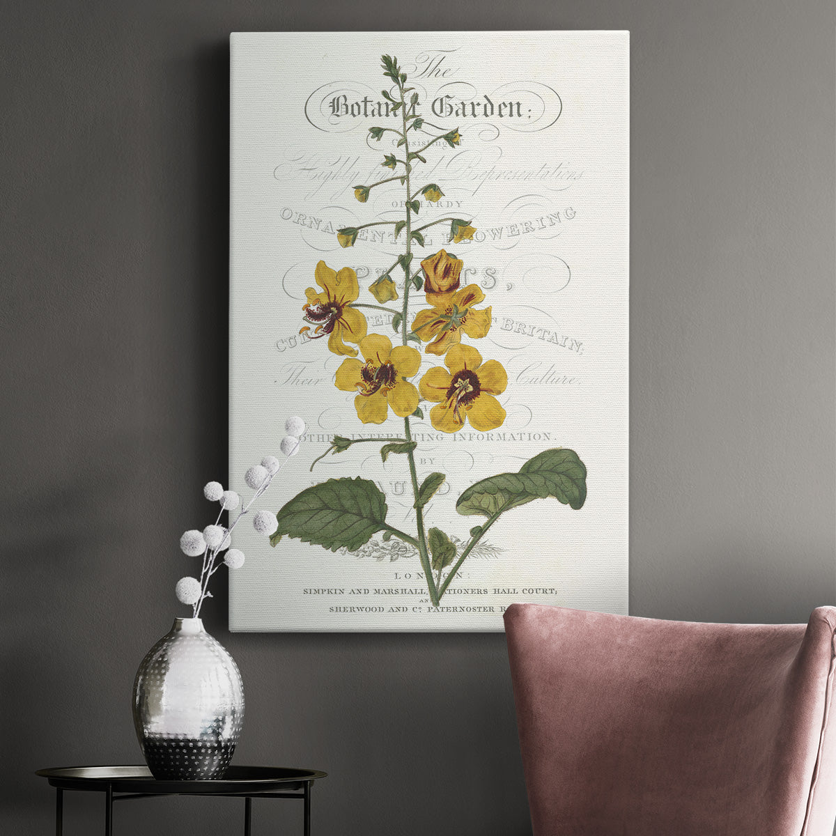 Flower Garden Varietals V Premium Gallery Wrapped Canvas - Ready to Hang