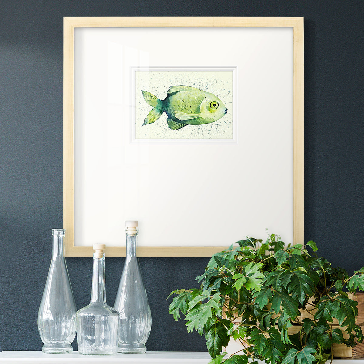 Speckled Freshwater Fish II Premium Framed Print Double Matboard