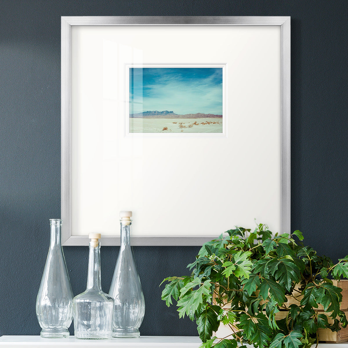 Salt Flat Walk II Premium Framed Print Double Matboard