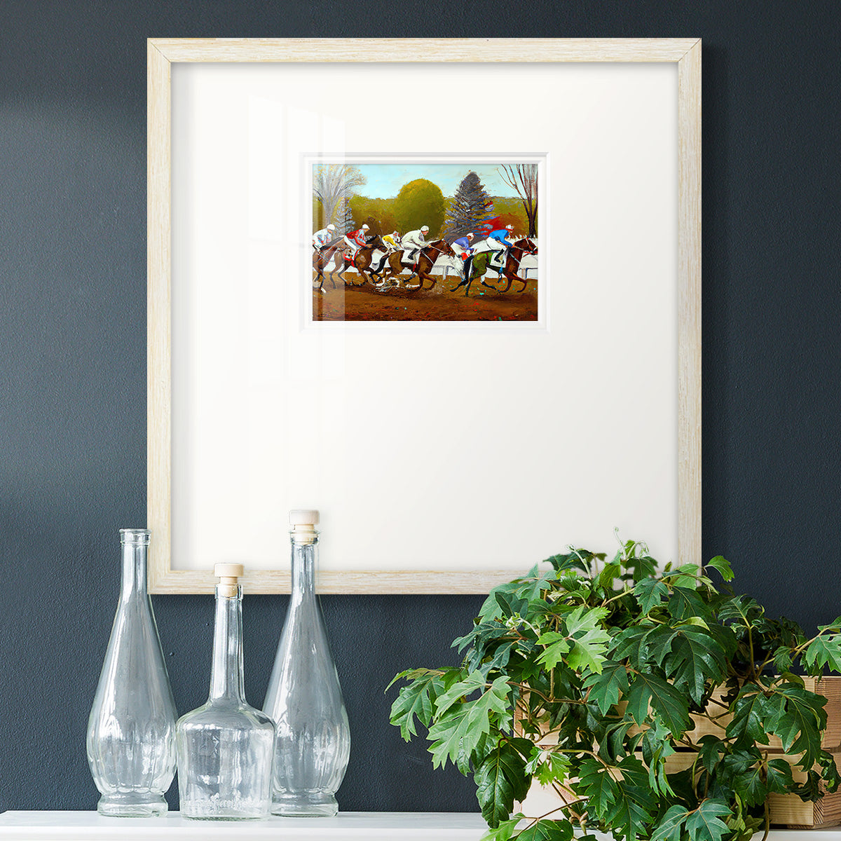 Day at the Race II Premium Framed Print Double Matboard