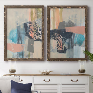 Reductive I - Barnwood Framed Canvas Set