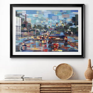 Red Traffic - Modern Framed Art Print