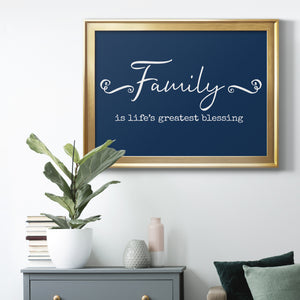 Family Greatest Blessing - Modern Framed Canvas Print