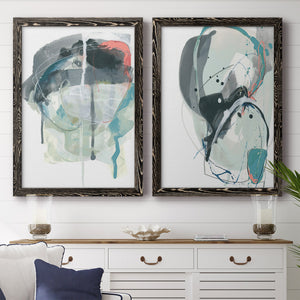 Stone Aperture III - Barnwood Framed Canvas Set