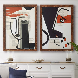 Faces of A Century V - Barnwood Framed Canvas Set