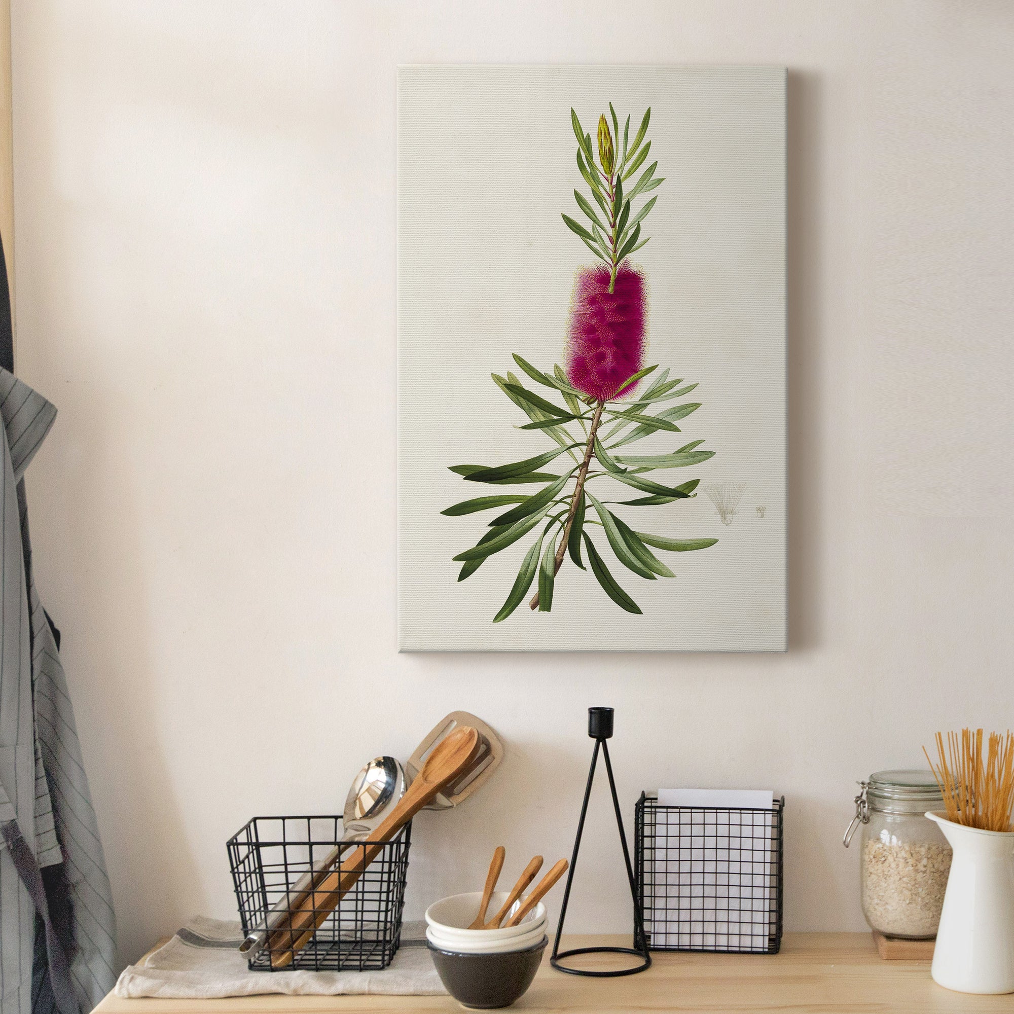 Pretty Pink Botanicals VII Premium Gallery Wrapped Canvas - Ready to Hang