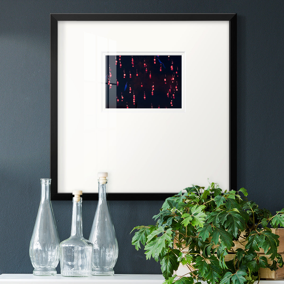 Crimson Constellation- Premium Framed Print Double Matboard