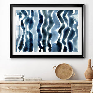 True Blue Wave I Premium Framed Print - Ready to Hang