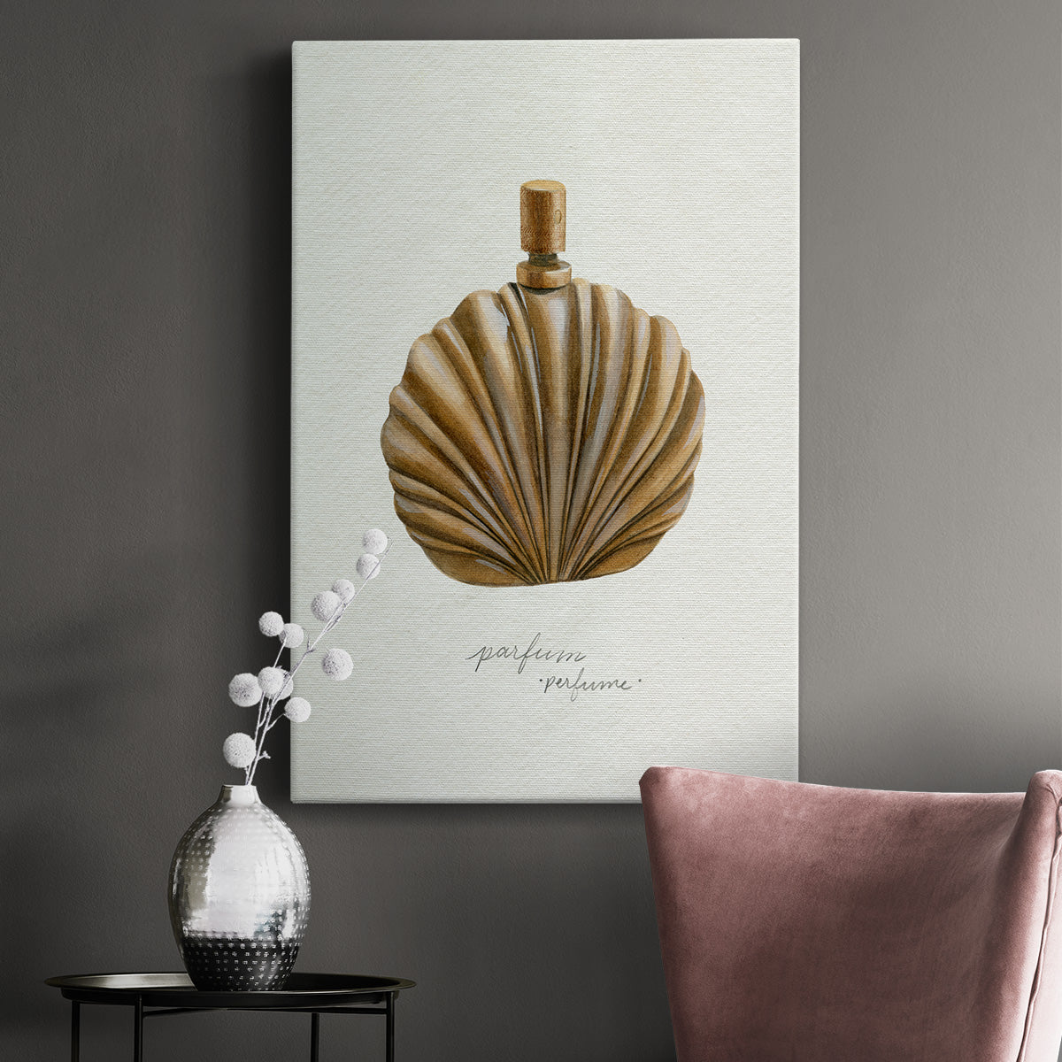 Gilded Toiletries II Premium Gallery Wrapped Canvas - Ready to Hang