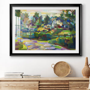 White Barn Premium Framed Print - Ready to Hang