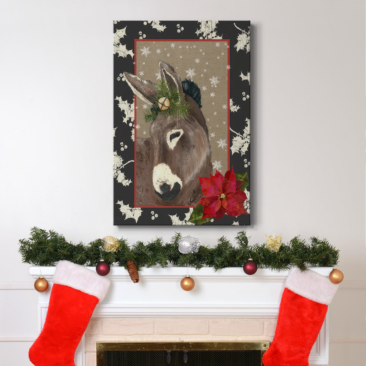 County Christmas Farm III - Gallery Wrapped Canvas