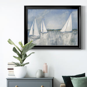 Catching the Breeze - Modern Framed Canvas Print