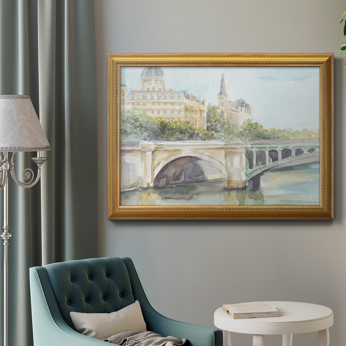 French Bridge Study IV Premium Framed Canvas- Ready to Hang