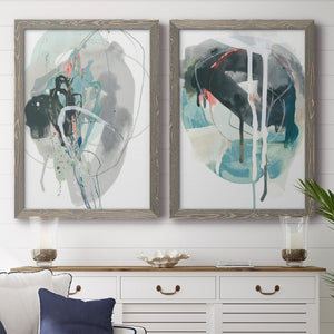 Stone Aperture I - Barnwood Framed Canvas Set