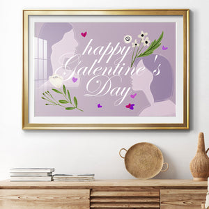 Happy Galentine's Day Collection A - Modern Framed Art Print