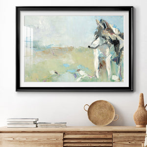 Lone Wolf - Modern Framed Art Print