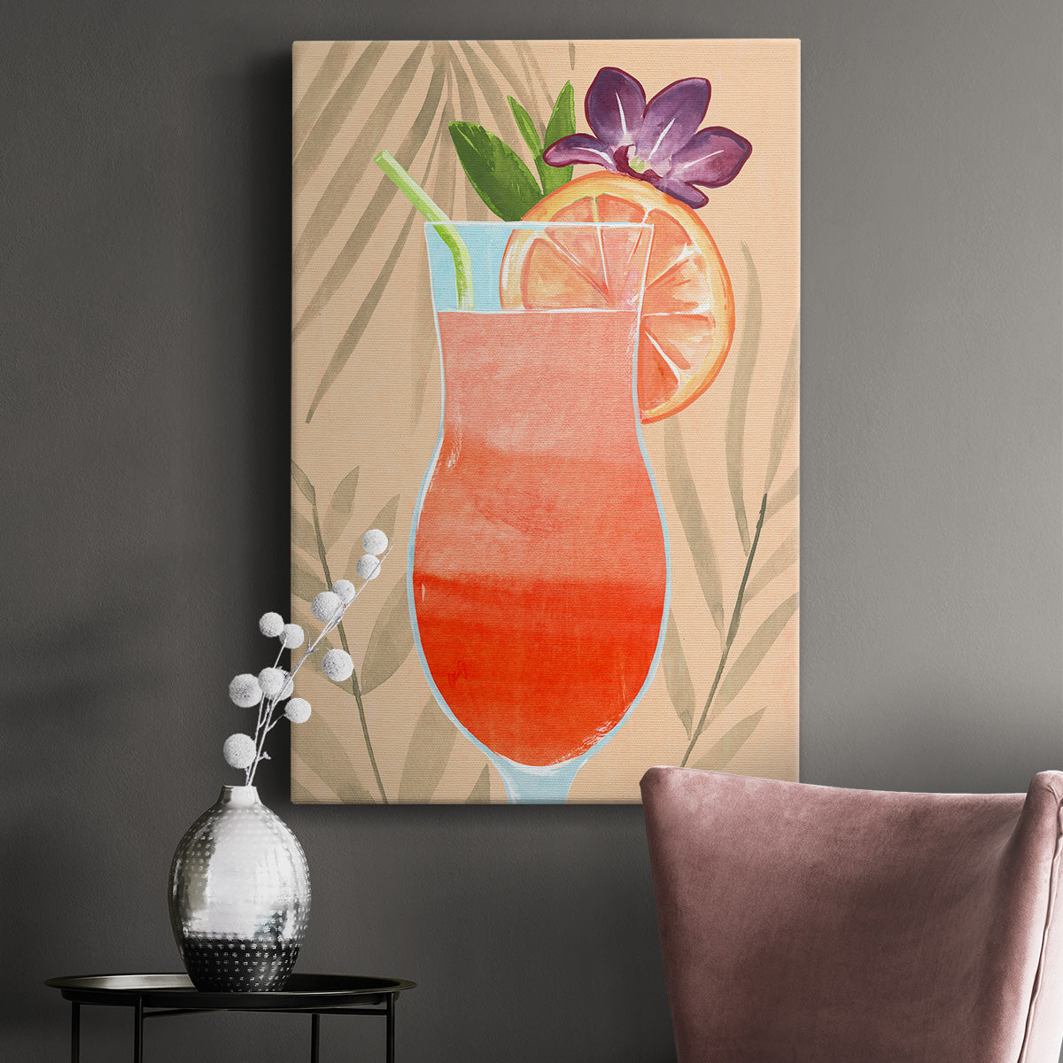 Tropical Cocktail III Premium Gallery Wrapped Canvas - Ready to Hang