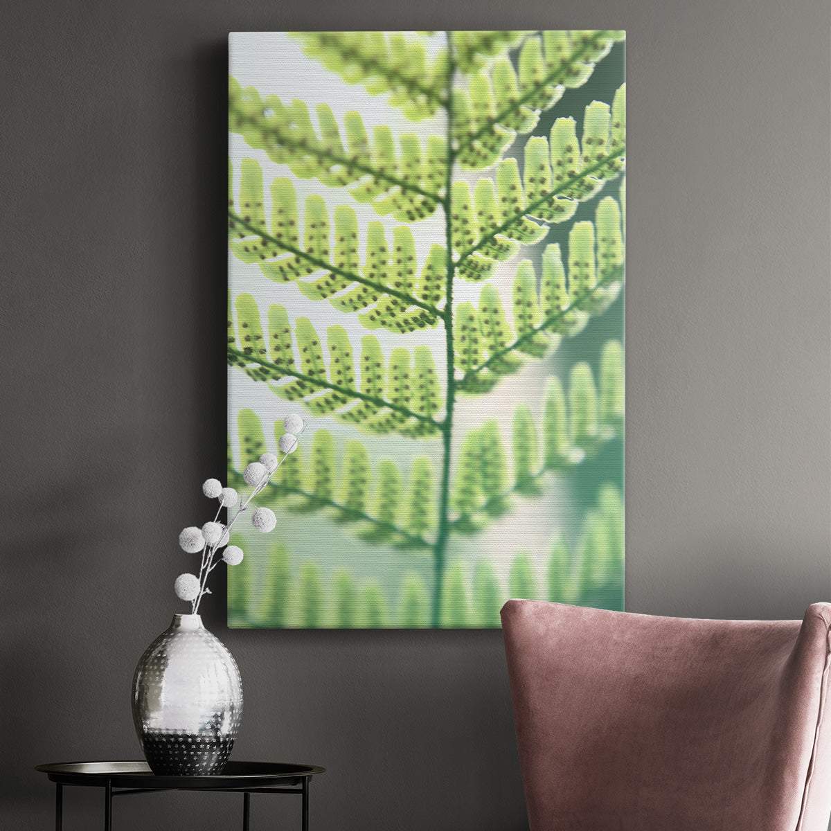 UA Fern Glow I Premium Gallery Wrapped Canvas - Ready to Hang