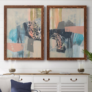Reductive I - Barnwood Framed Canvas Set