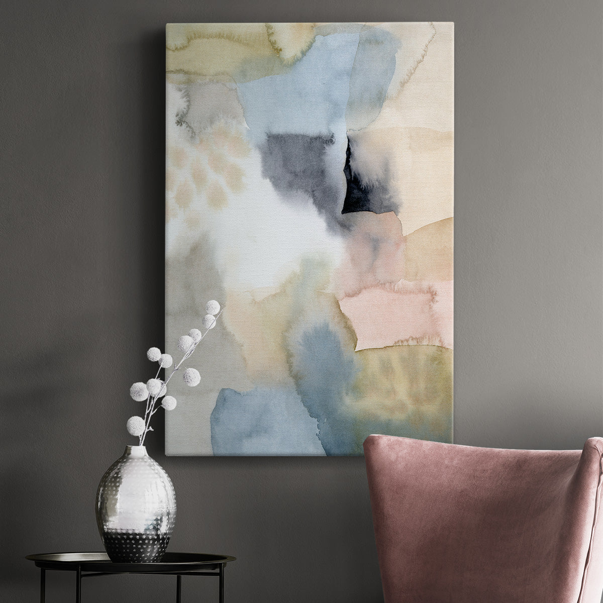 Salmon Rocks II Premium Gallery Wrapped Canvas - Ready to Hang