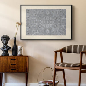 Vintage Abstract Print Premium Framed Gallery Wrapped Canvas in Floating Frame