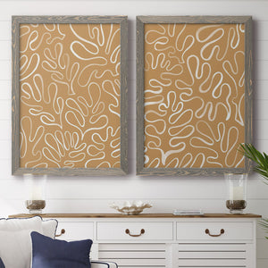 Matisse Pieces I - Barnwood Framed Canvas Set