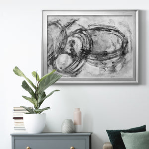 Infinity Rings II - Modern Framed Canvas Print