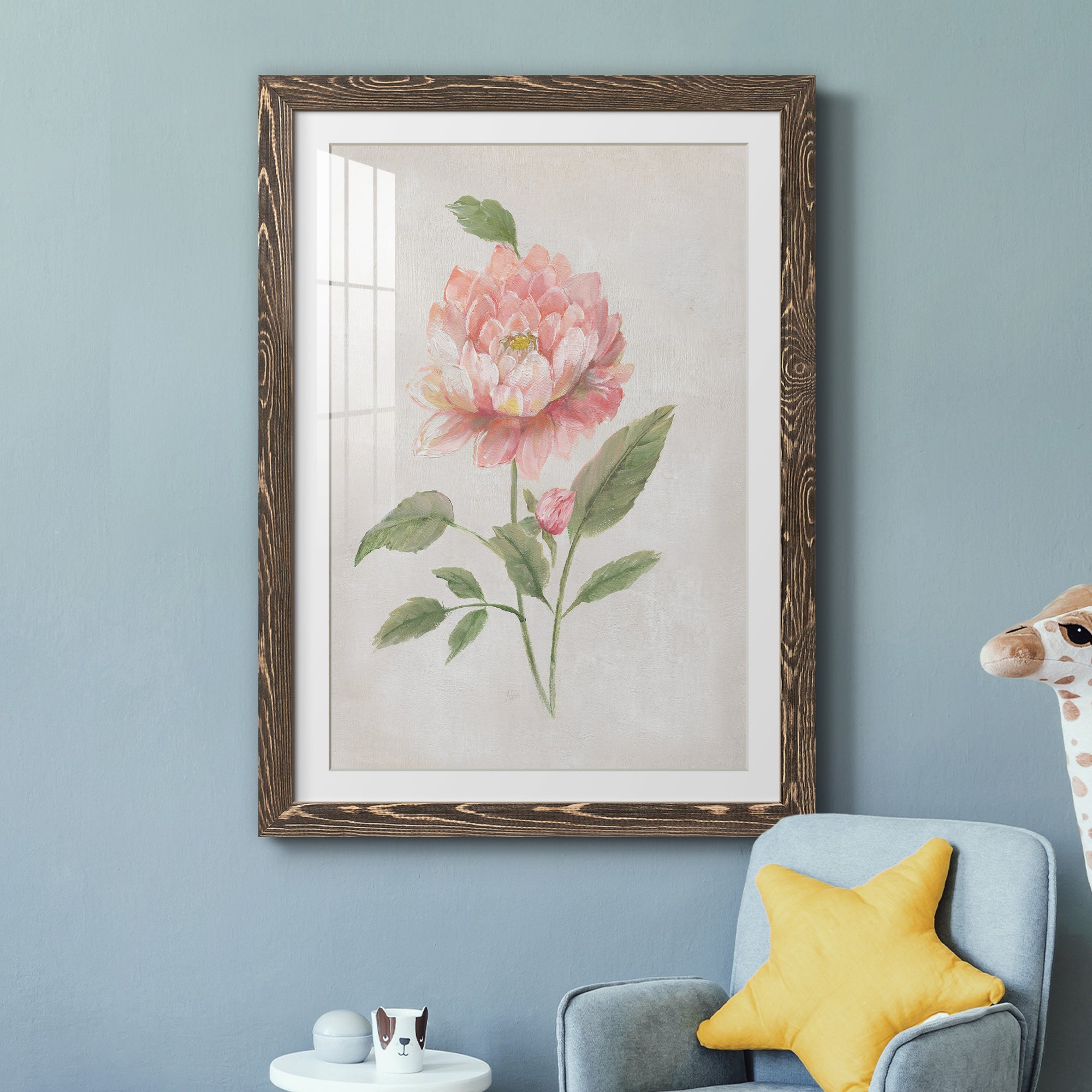Grandiflora III - Barnwood Framed Art Print
