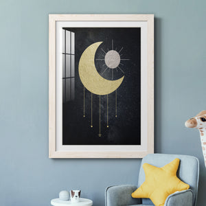 Jeweled Moon - Premium Framed Print - Distressed Barnwood Frame - Ready to Hang