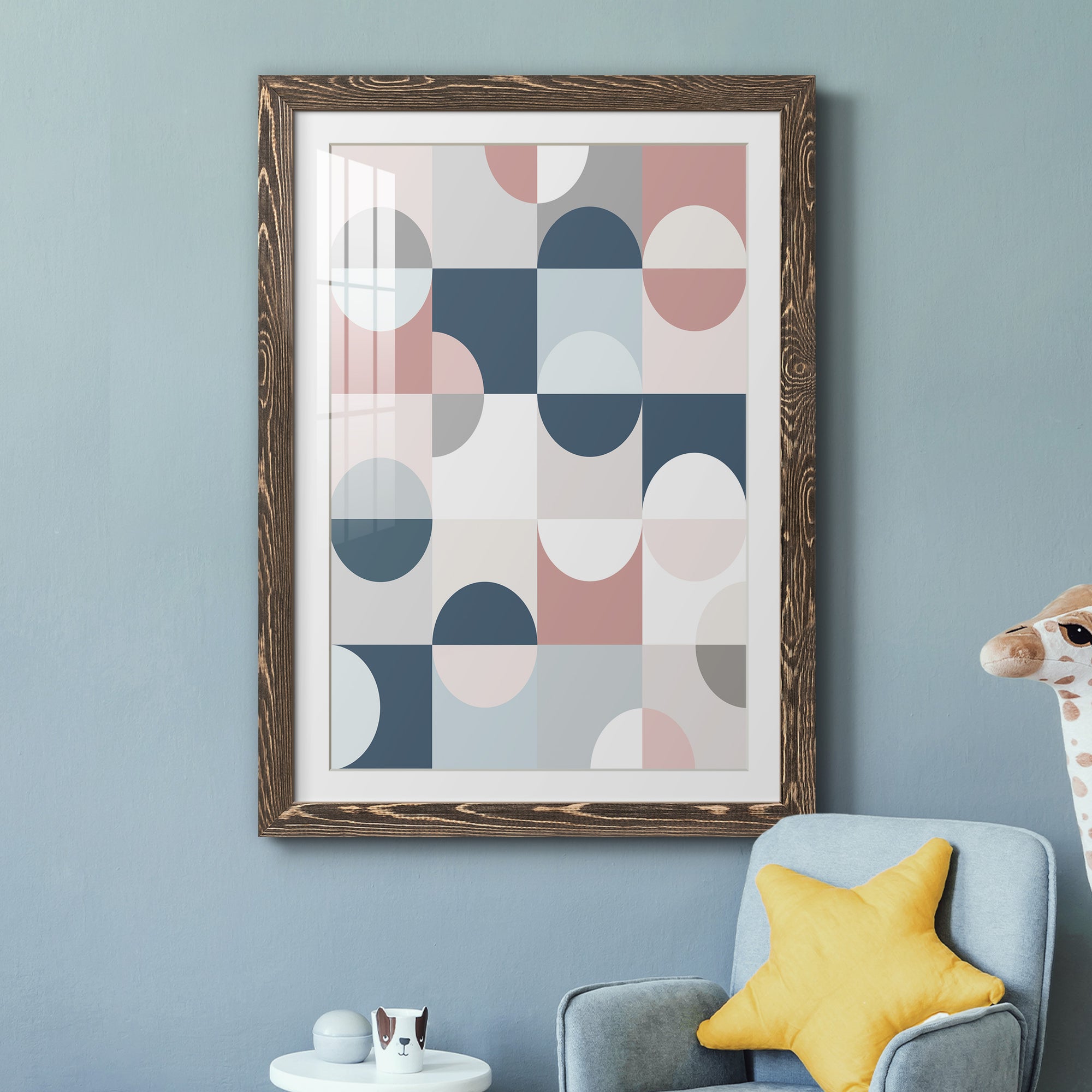 Modern Reflection - Barnwood Framed Art Print