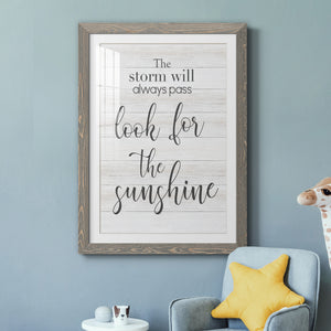 Look for the Sunshine - Premium Framed Print - Distressed Barnwood Frame - Ready to Hang