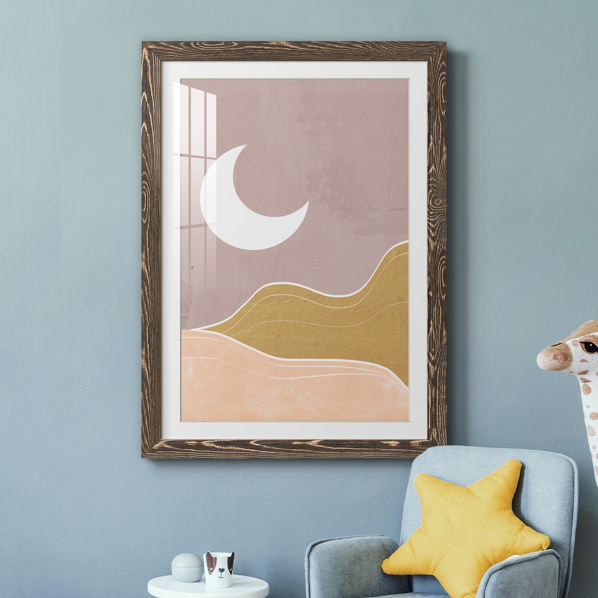 Sedona Moon - Premium Framed Print - Distressed Barnwood Frame - Ready to Hang