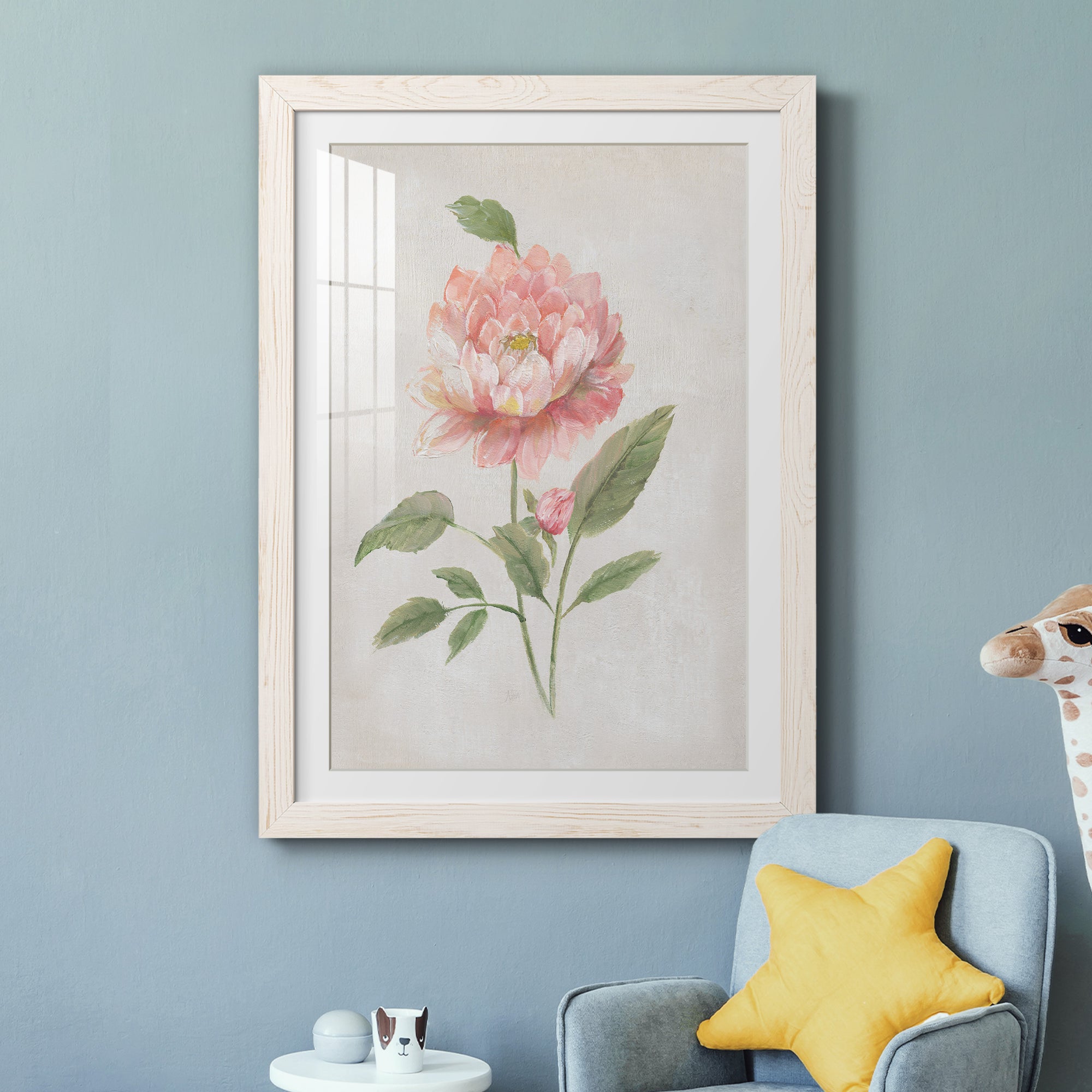 Grandiflora III - Barnwood Framed Art Print