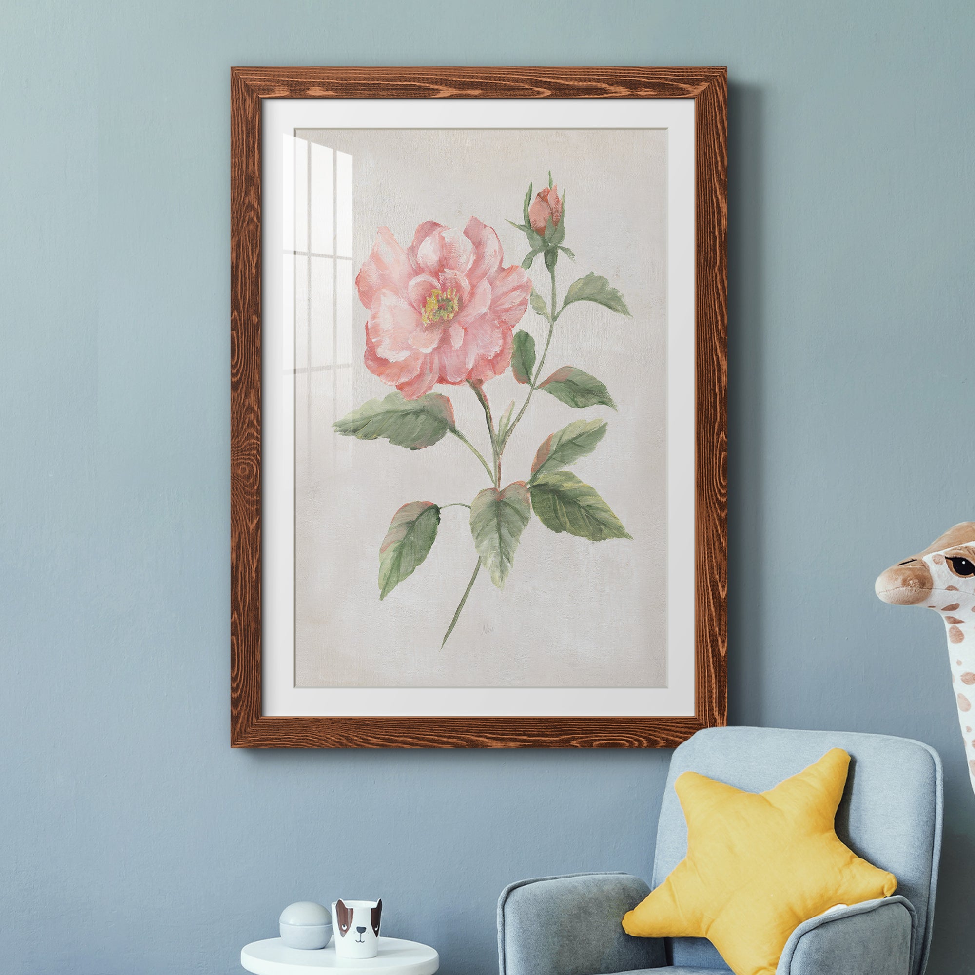 Grandiflora II - Barnwood Framed Art Print