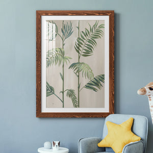 Modern Fronds I - Barnwood Framed Art Print