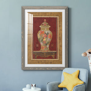 Romantic Urn II - Barnwood Framed Art Print